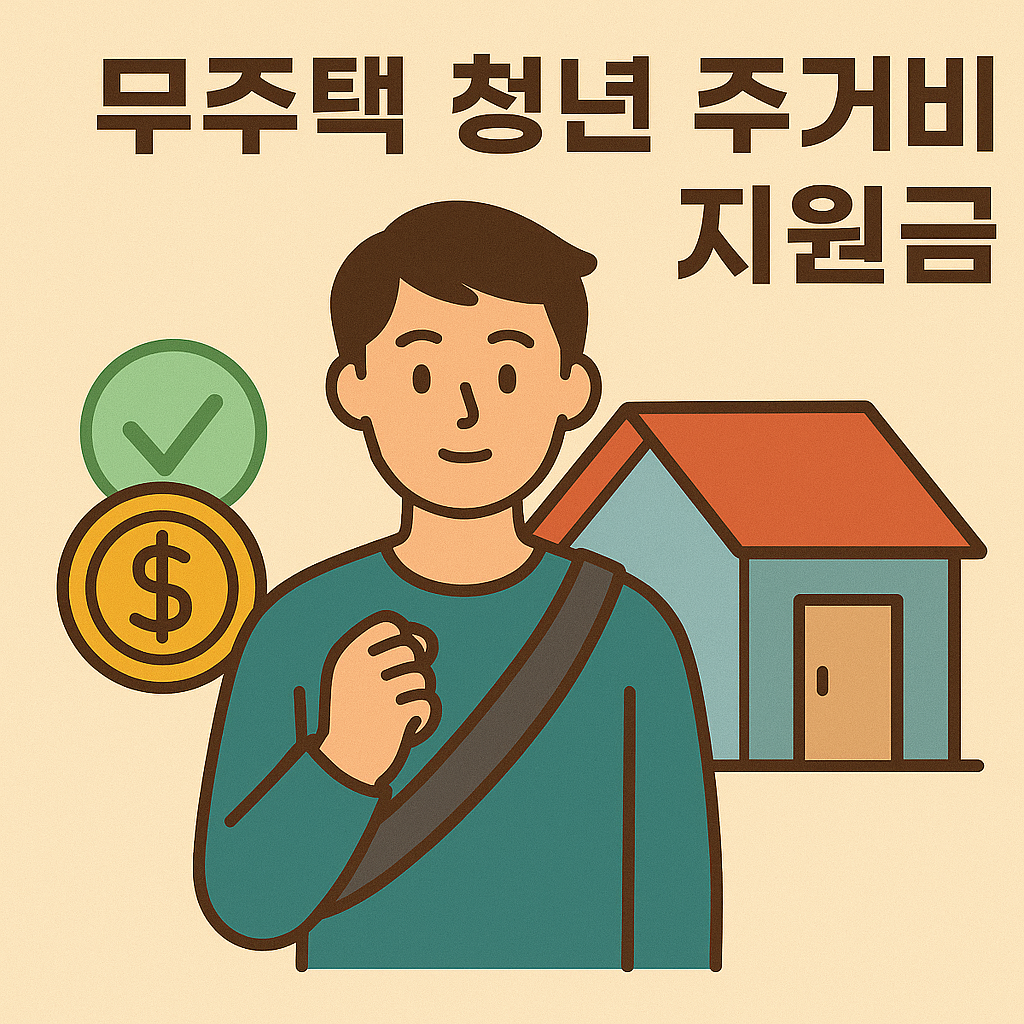 무주택 청년 주거비 지원금 포스터 이미지.