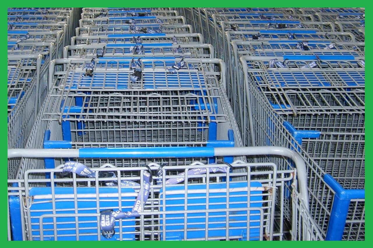 파란색-쇼핑카트