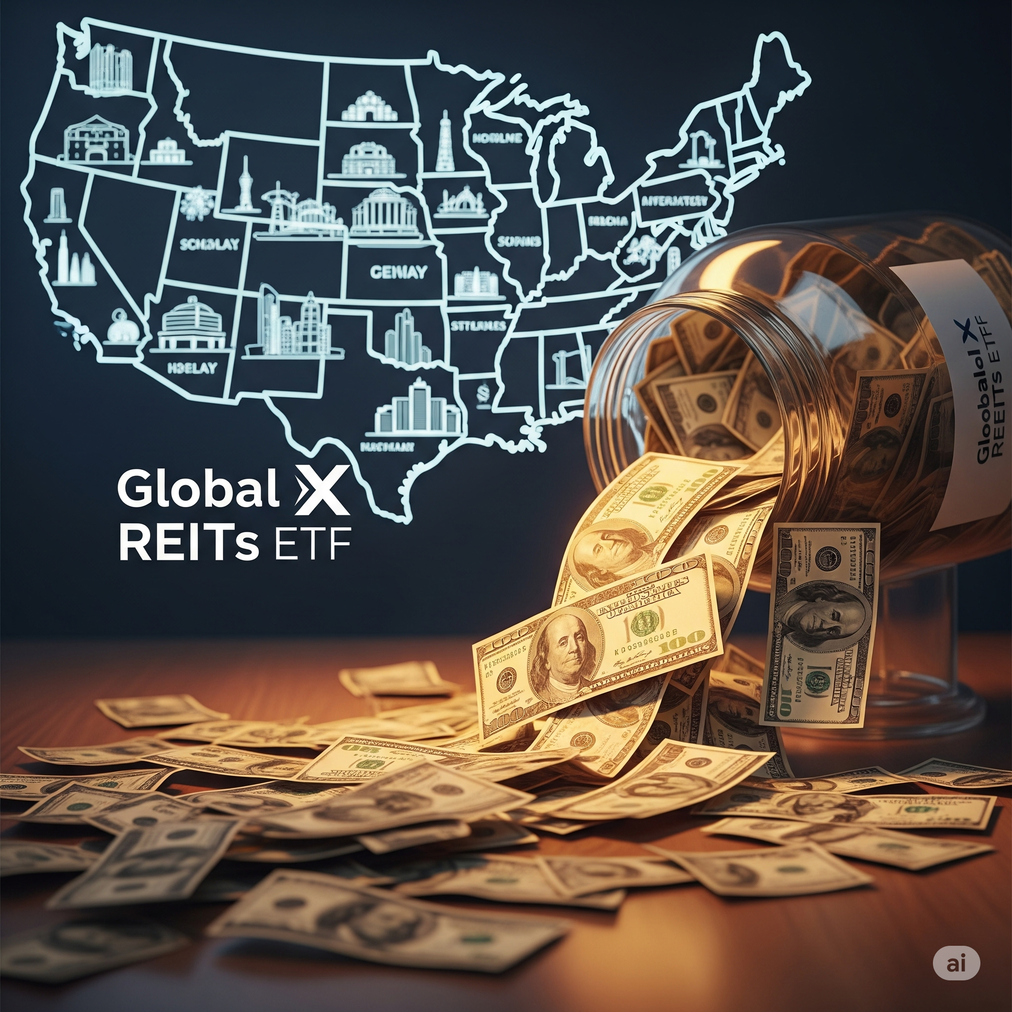 글로벌X리츠 ETF, 미국 리츠로 매월 배당 받기