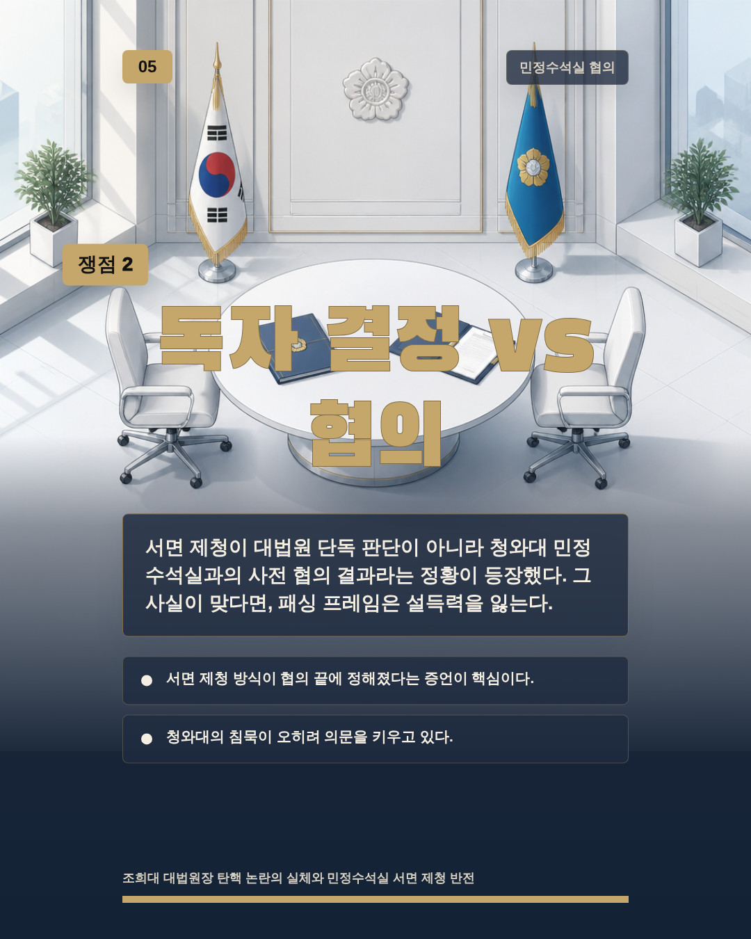 독자 결정 vs 협의