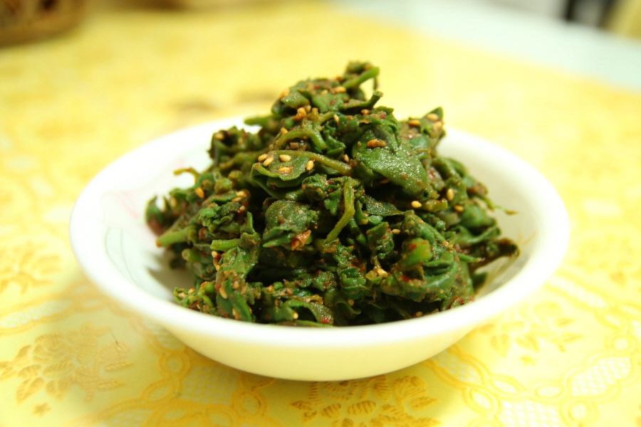 번행초무침 완성 모습