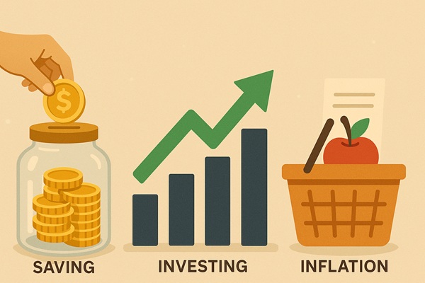 Images related to savings, investment, and prices