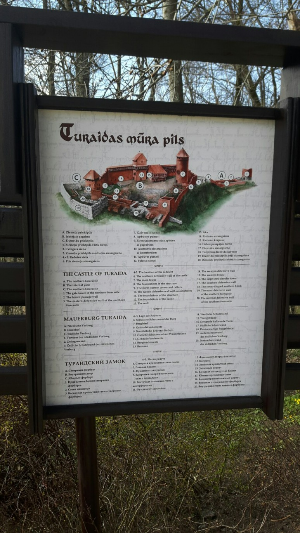 투루다이성 Turaida castle 지도