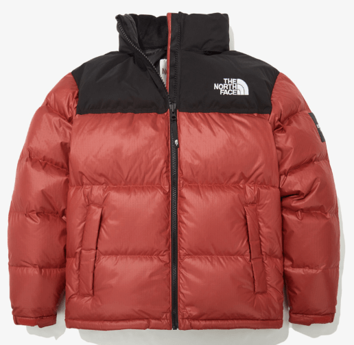 노벨티 눕시 다운 패딩 레드