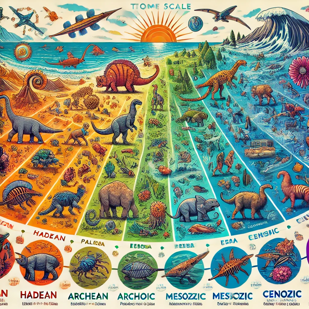 📄 지질학 시리즈 4화 – 지질 시대: 돌에 새겨진 지구의 시간