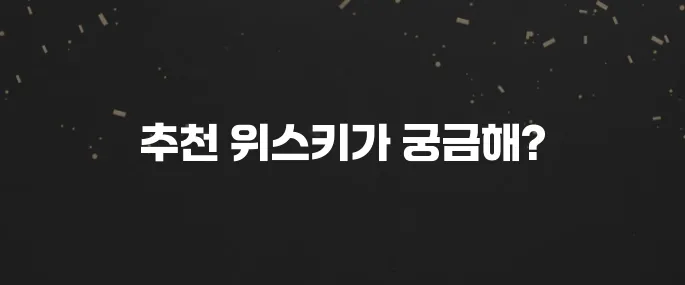 실패 없는 하이볼 만들기! 위스키 추천 BEST 5