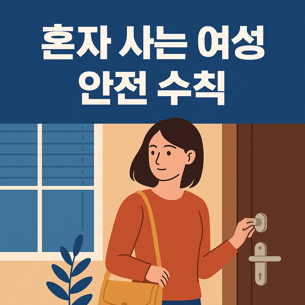 혼자 사는 여성의 안전 수칙