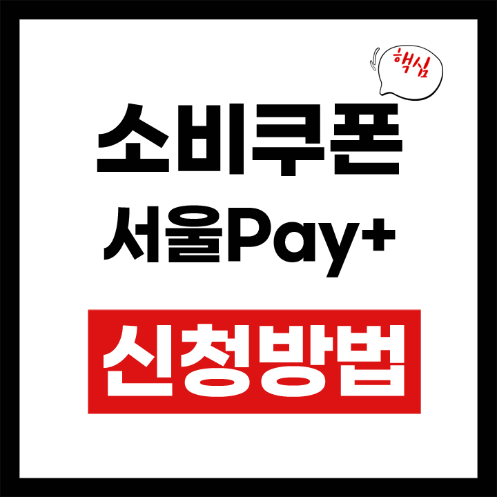 소비쿠폰 서울페이 안내 표지