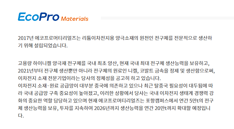 에코프로머티리얼즈