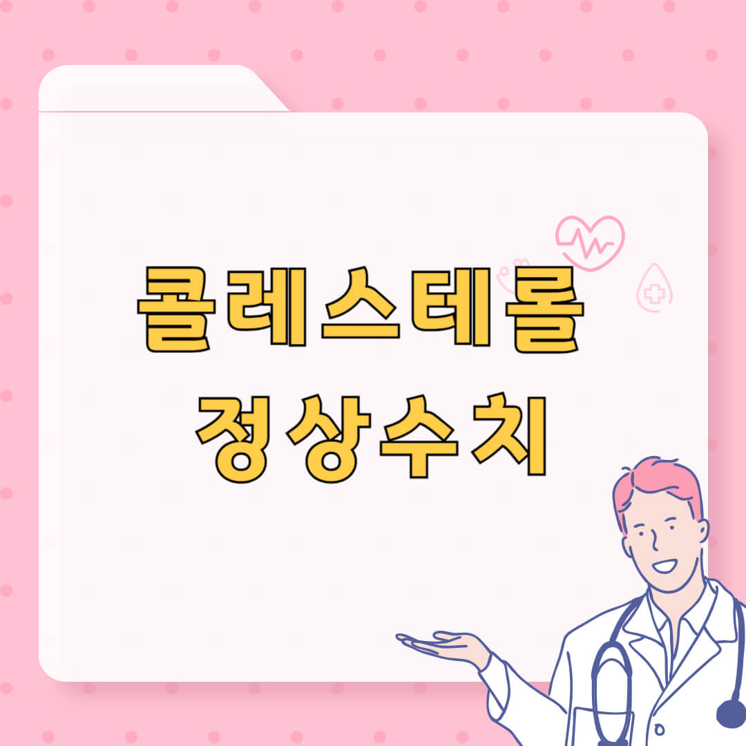 콜레스테롤 정상수치