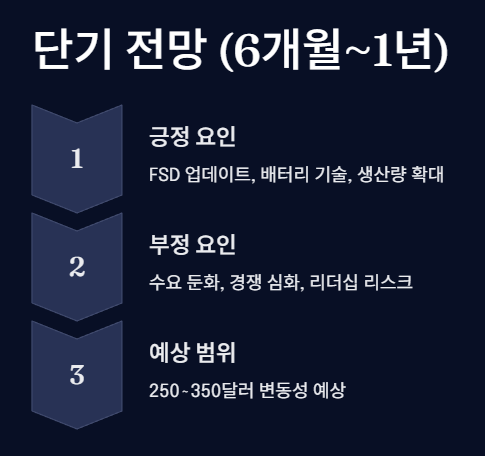 테슬라 주가 전망 : 단기 전망