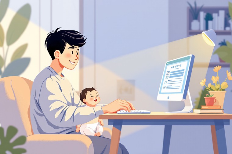 아빠 육아휴직 온라인 신청