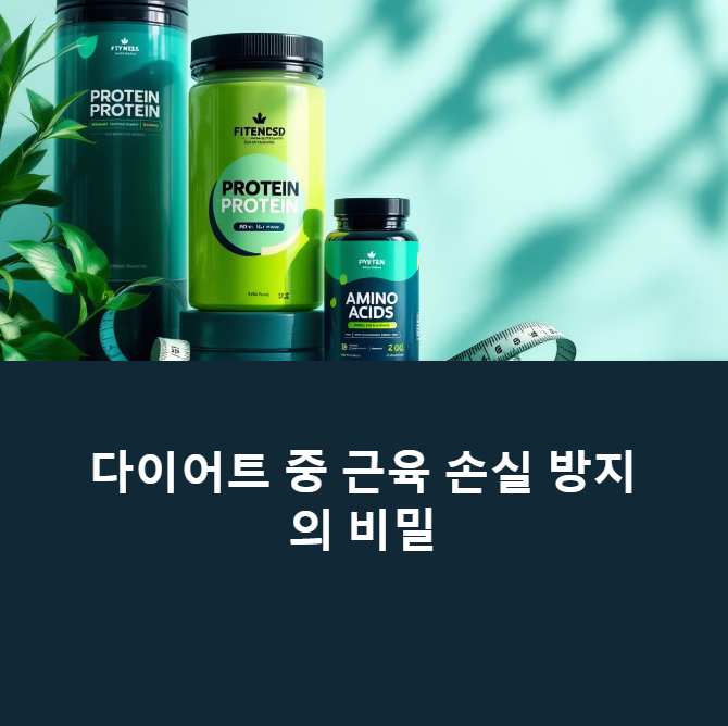 BCAA와 글루타민의 시너지 효과 - 근손실 없는 다이어트의 과학에 대한 이미지