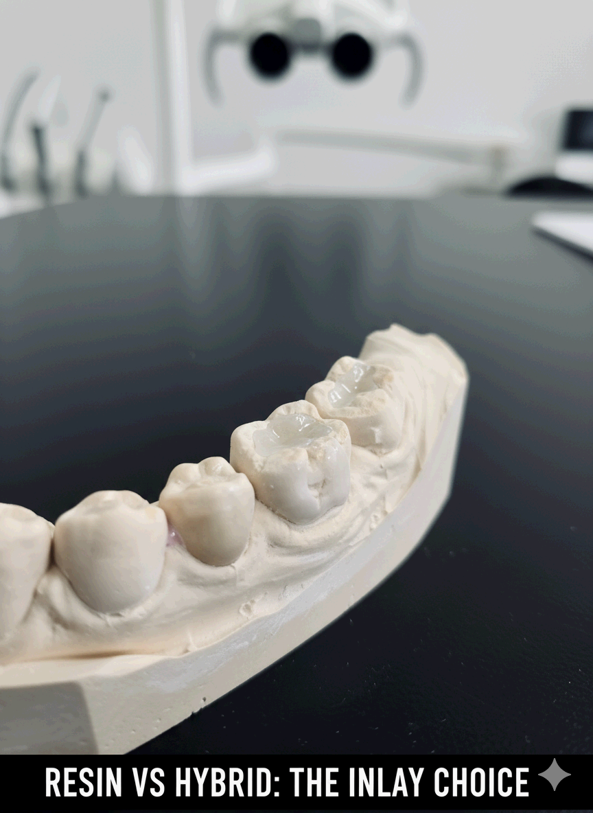 레진 인레이 vs 하이브리드 레진 인레이 : 내구성과 비용, 현명한 선택 기준