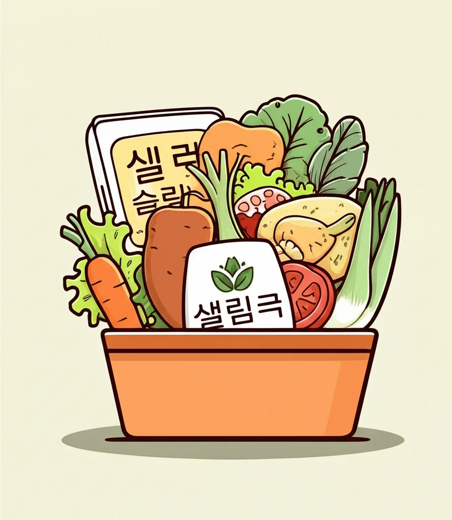 지속 가능한 식단 관리를 위한 도시락..