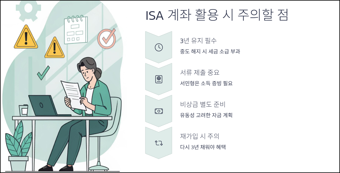ISA 계좌 활용 시 주의할 점