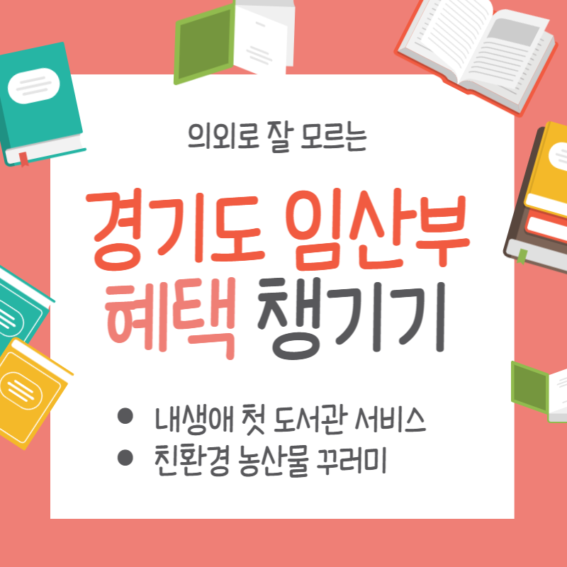 경기도 임산부 지원 내생애첫도서관 경기도임산부 혜택