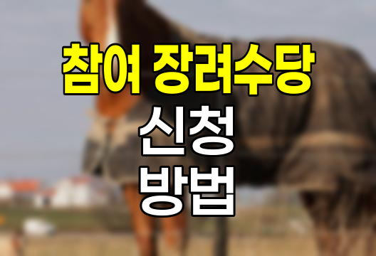 참여 장려수당 신청 완벽 가이드, 절차와 팁