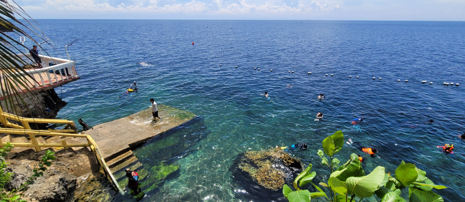 나팔링 리프 입수부