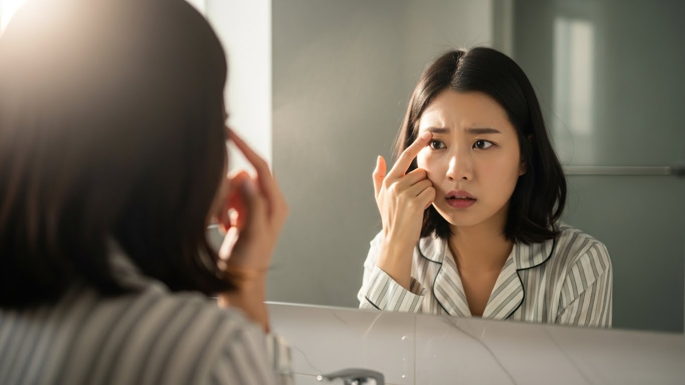 미간여드름, 식습관여드름, 피지분비