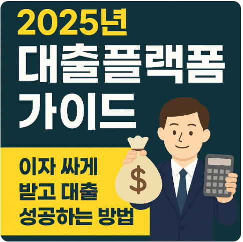 2025년 대출플랫폼 가이드 ❘ 이자 싸게 받고 대출 성공하는 방법