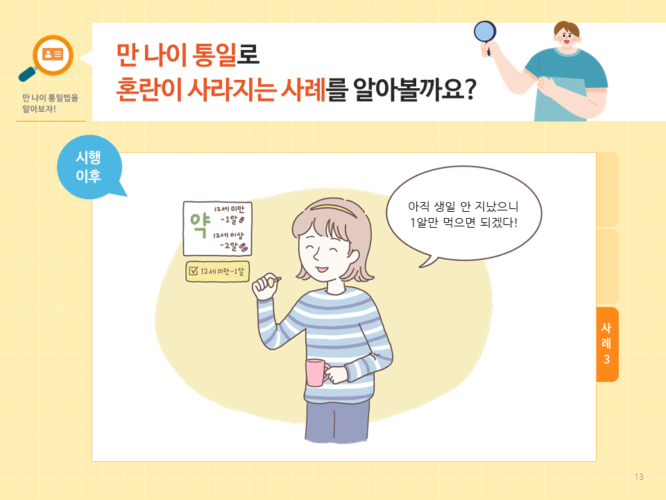 만 나이 통일 혼란사례 6