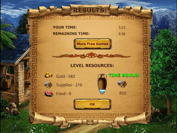 로마-매치3-플래시게임-종료-화면