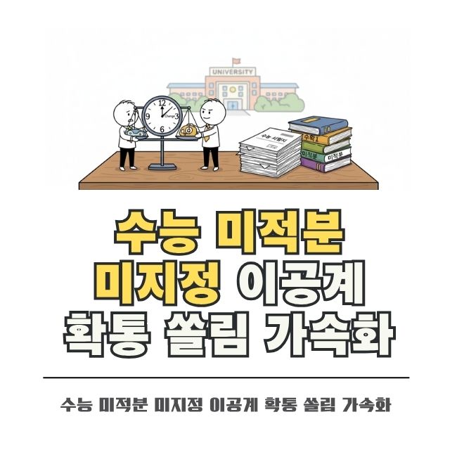 수능 미적분 기하 미응시 이공계 진학 및 확통