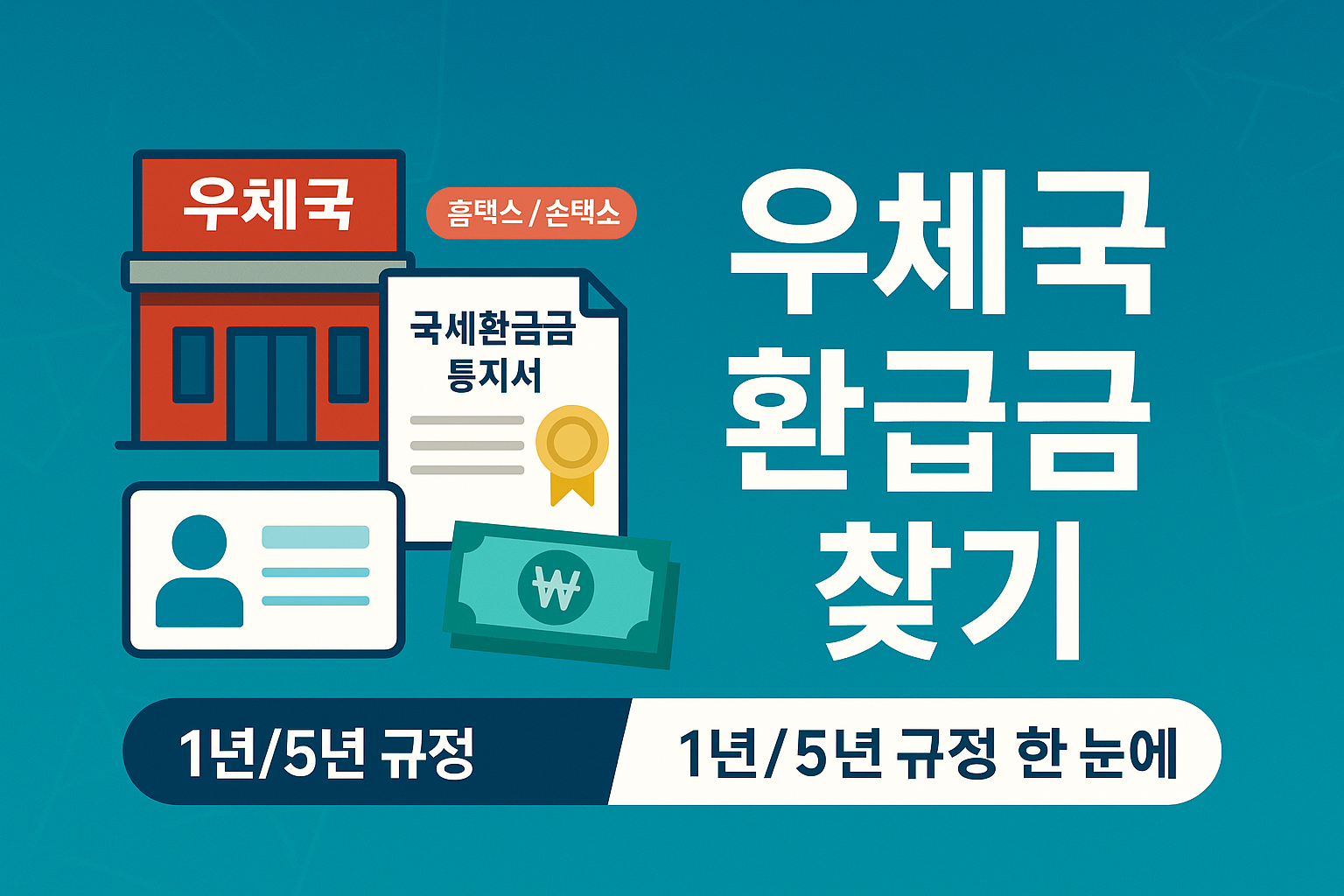 우체국 환급금 찾기, 현금으로 바로 받는 방법