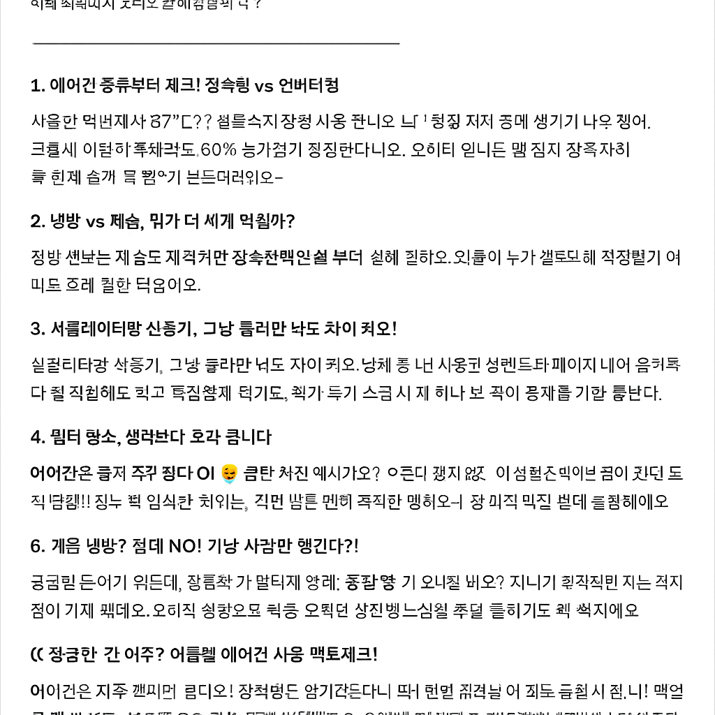 에어컨 전기요금, 줄일 수 있을까? 폭염 속 생존 꿀팁 공개!