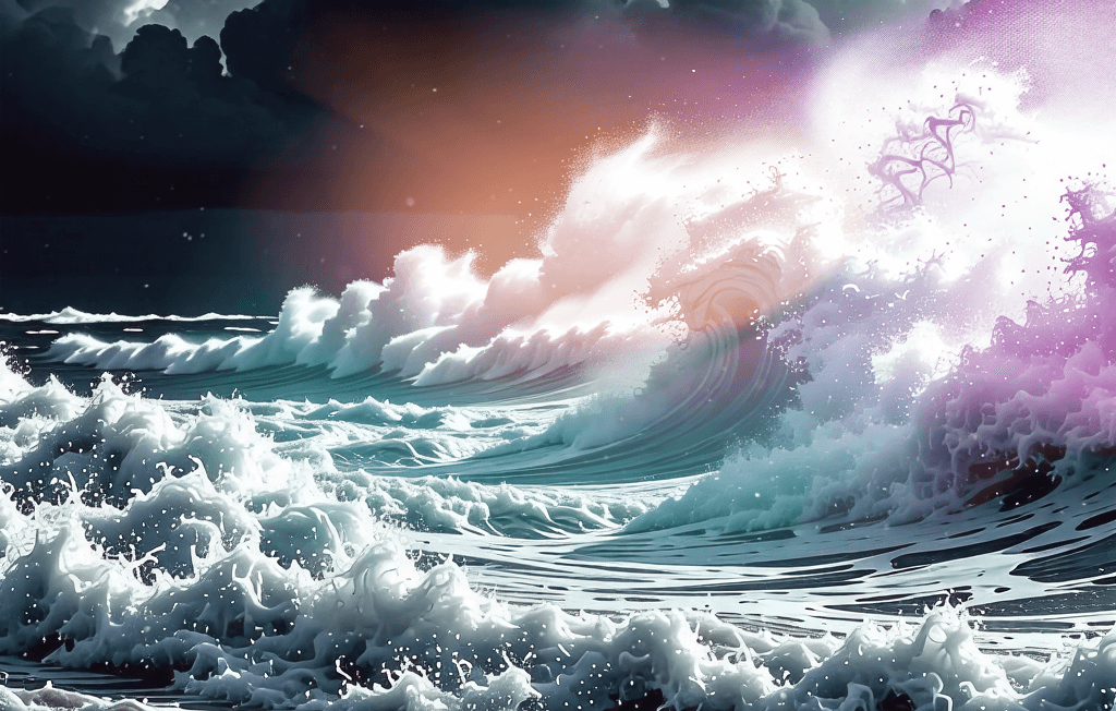 바람 부는 바다