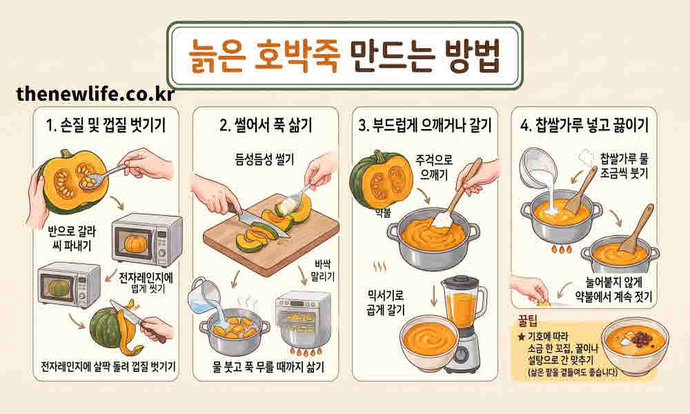 늙은 호박죽 만드는 방법