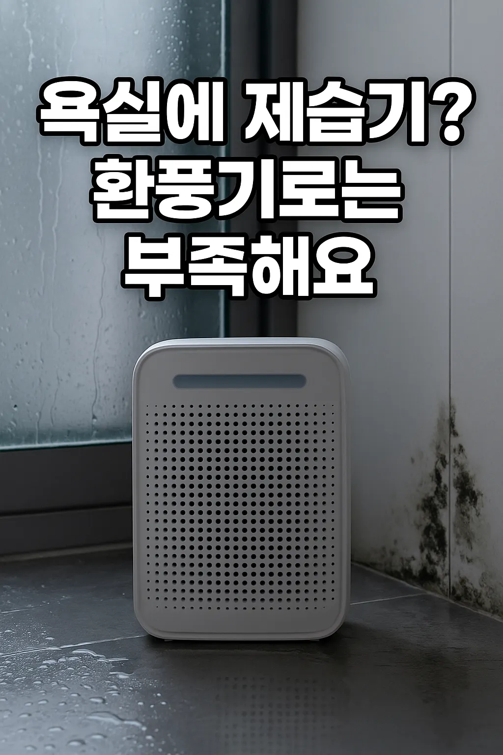욕실에 제습기? 환풍기로는 부족해요.