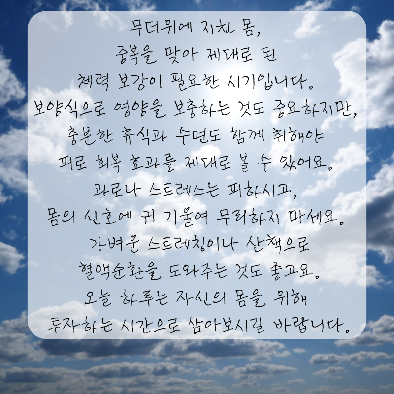 복날 인사말 중복날 문구 이미지