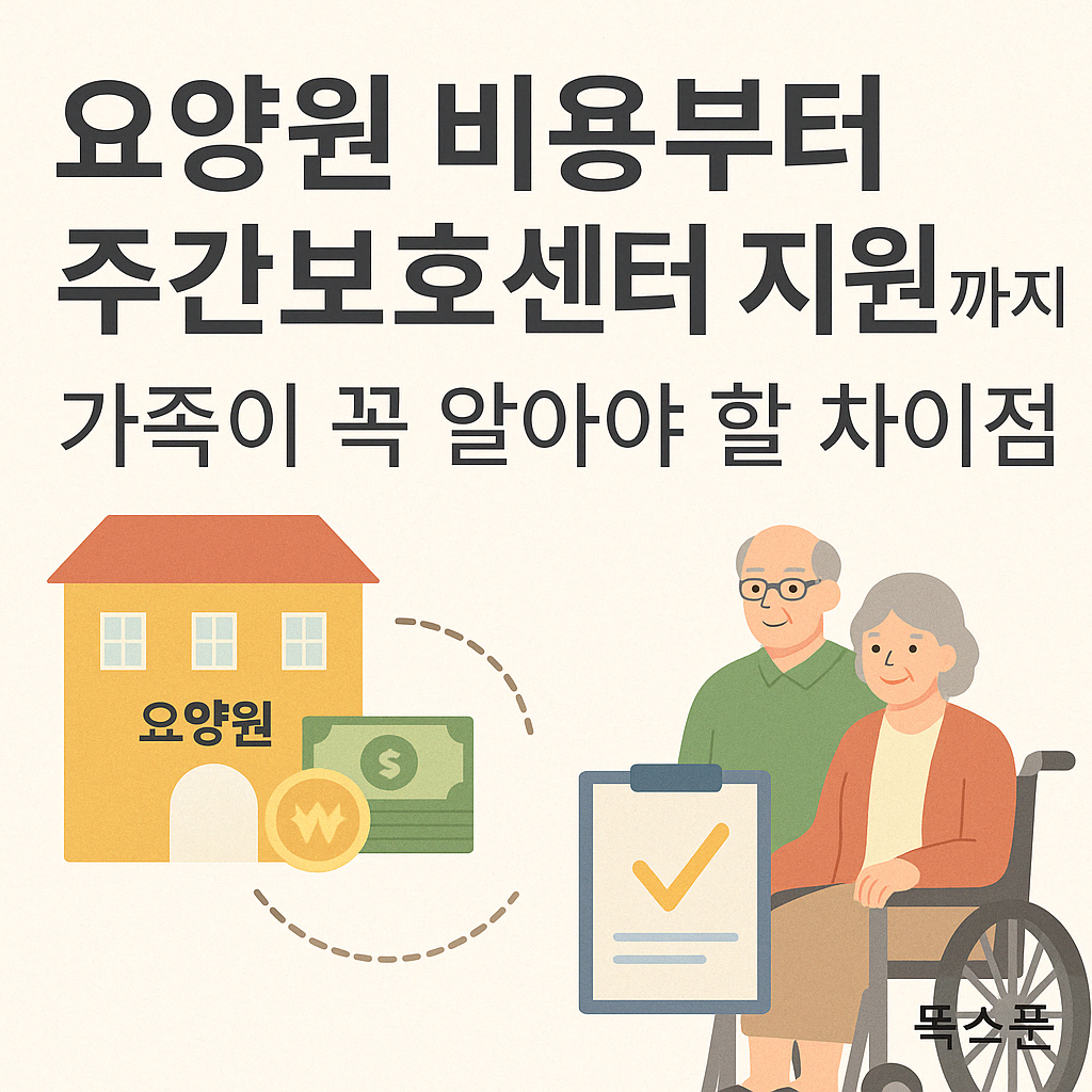 요양원 비용 주간 보호센터 지원까지 내용 정리 썸네일 똑스푼