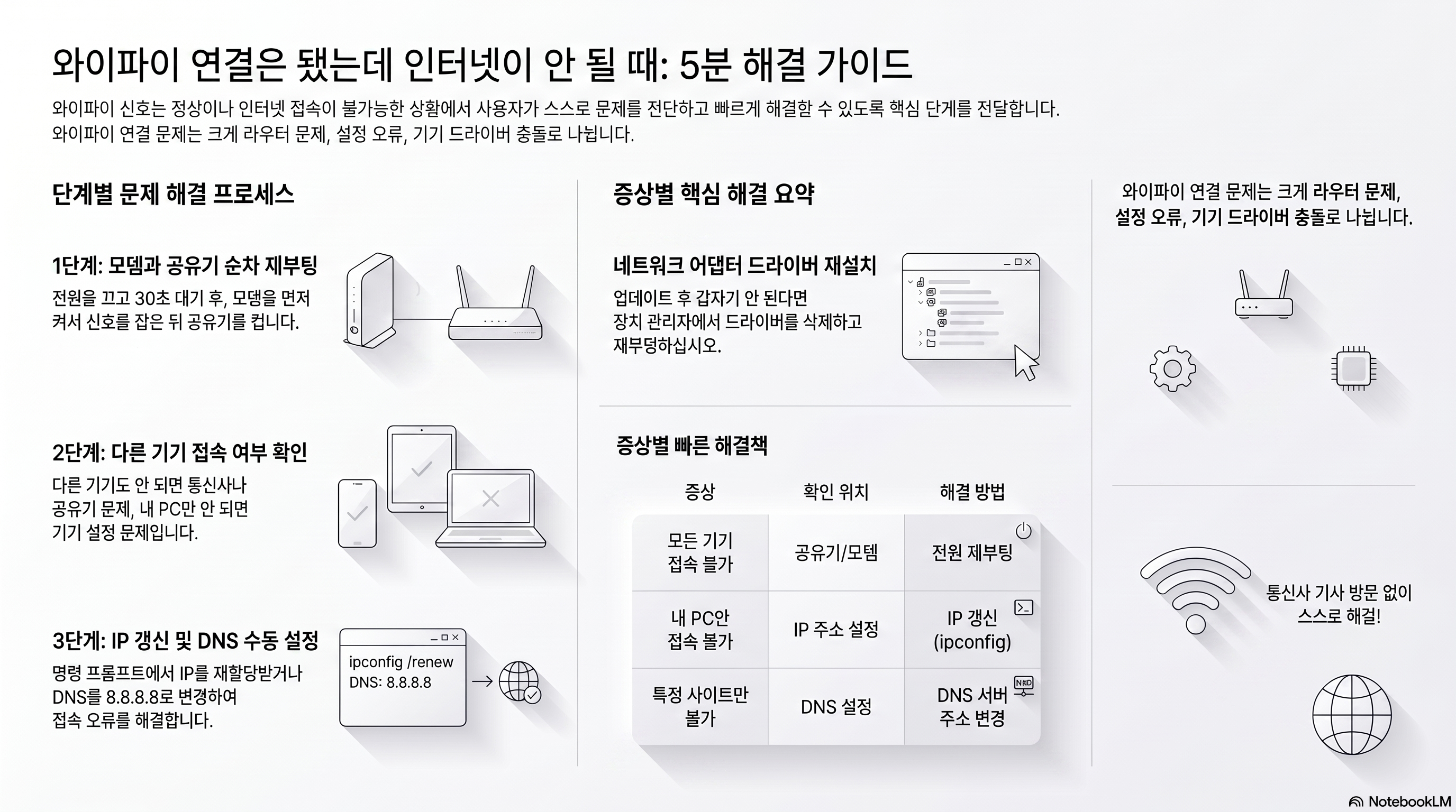 와이파이 연결됐는데 인터넷 안됨 해결법