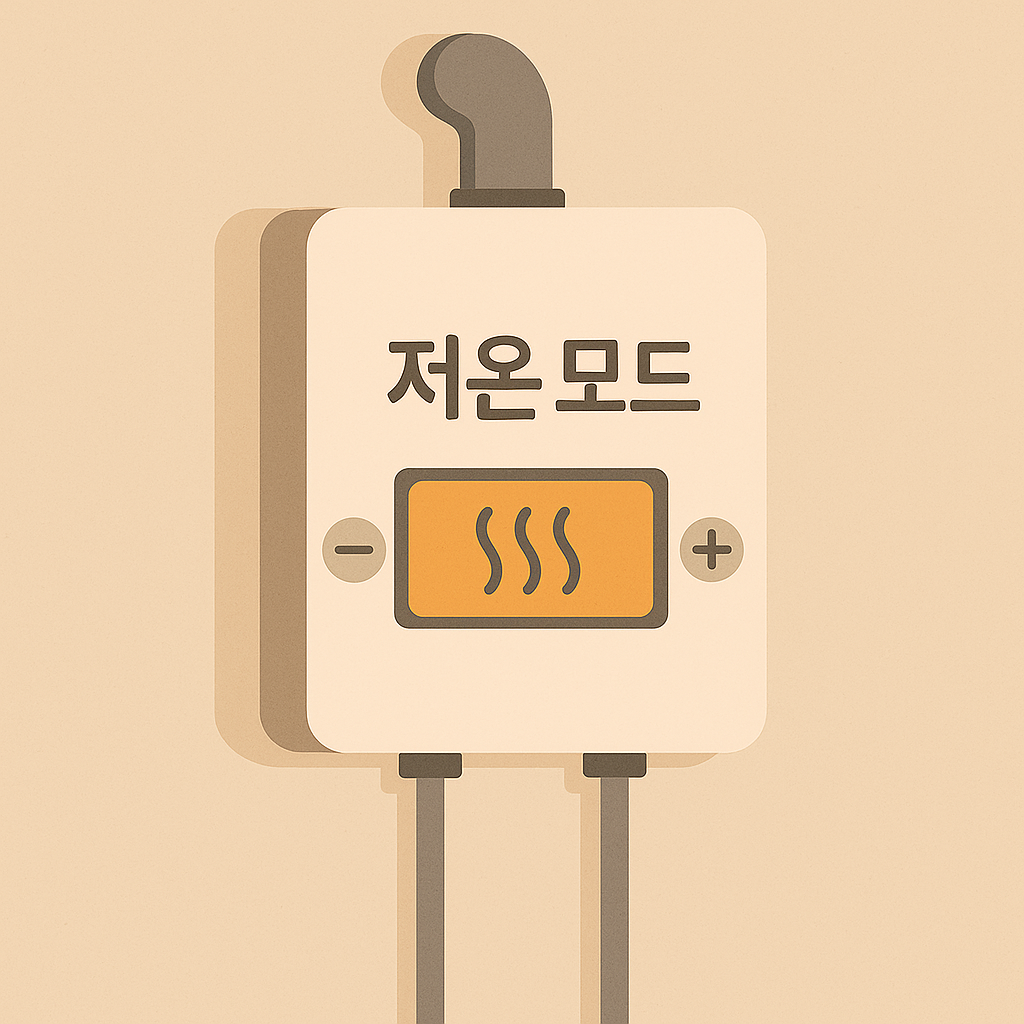 보일러 저온모드 이미지 사진