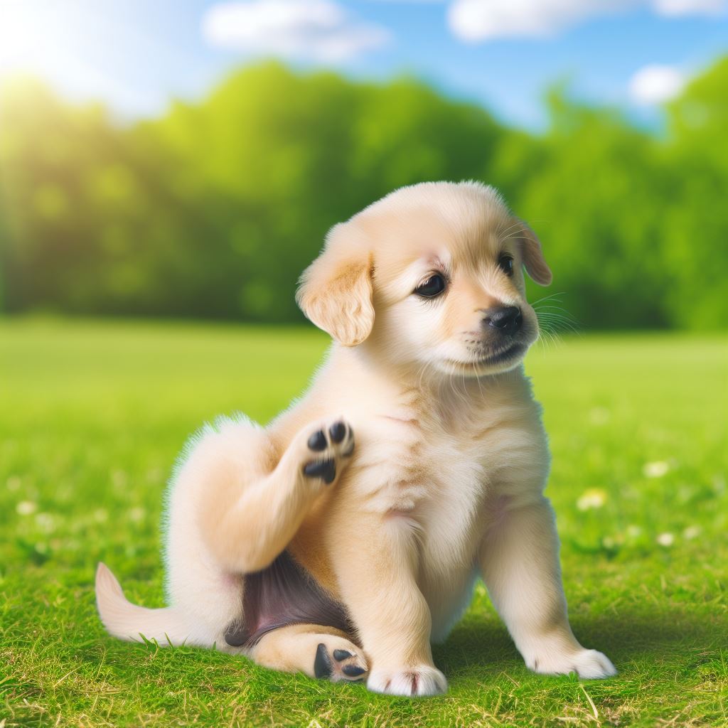 강아지 똥꼬스키