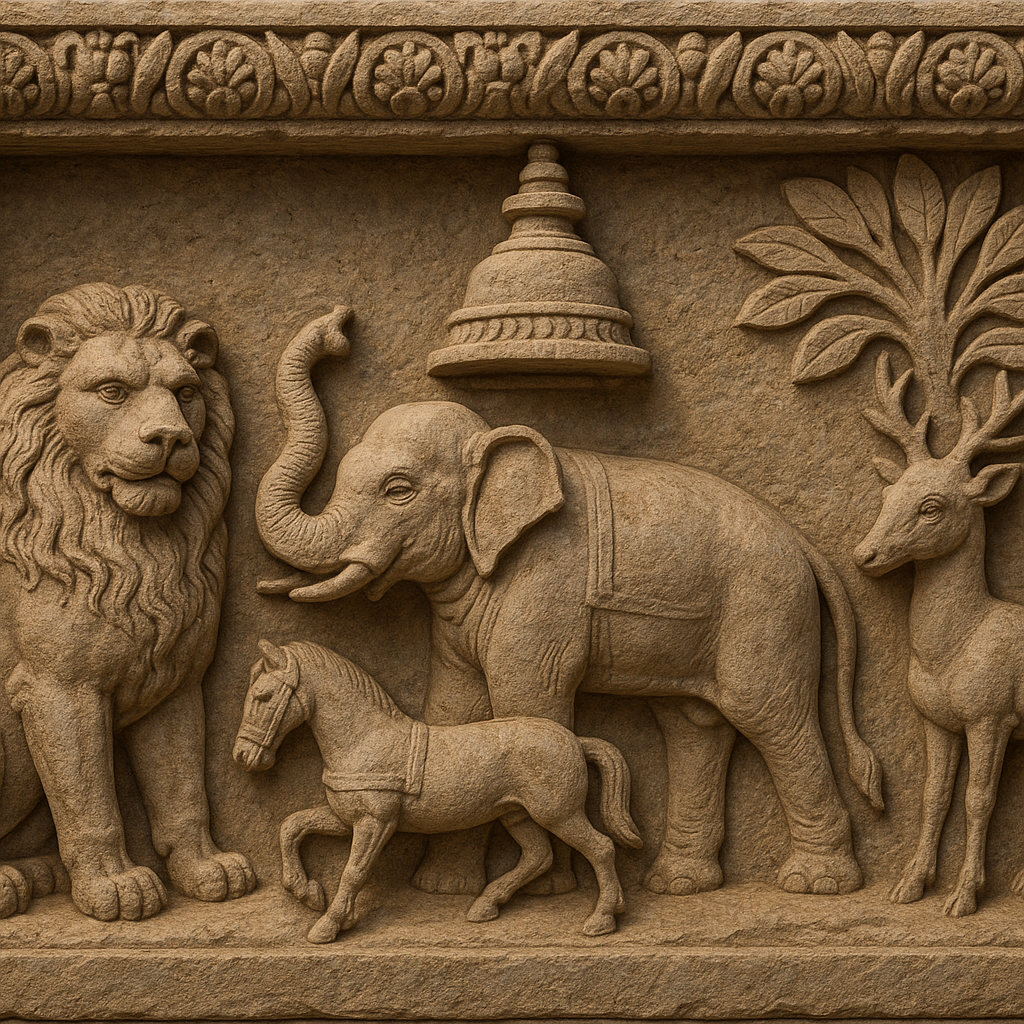 인도 미술 속 신성 동물 관련 이미지