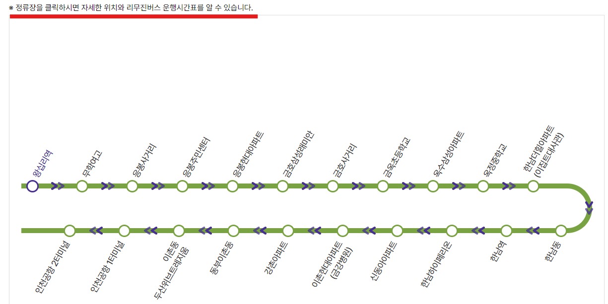 6010번 왕십리역 인천공항 리무진 버스 노선 시간표 요금 예매 방법