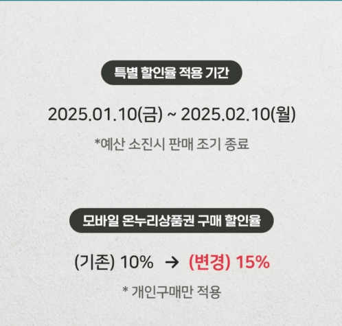 온누리 상품권 할인 혜택