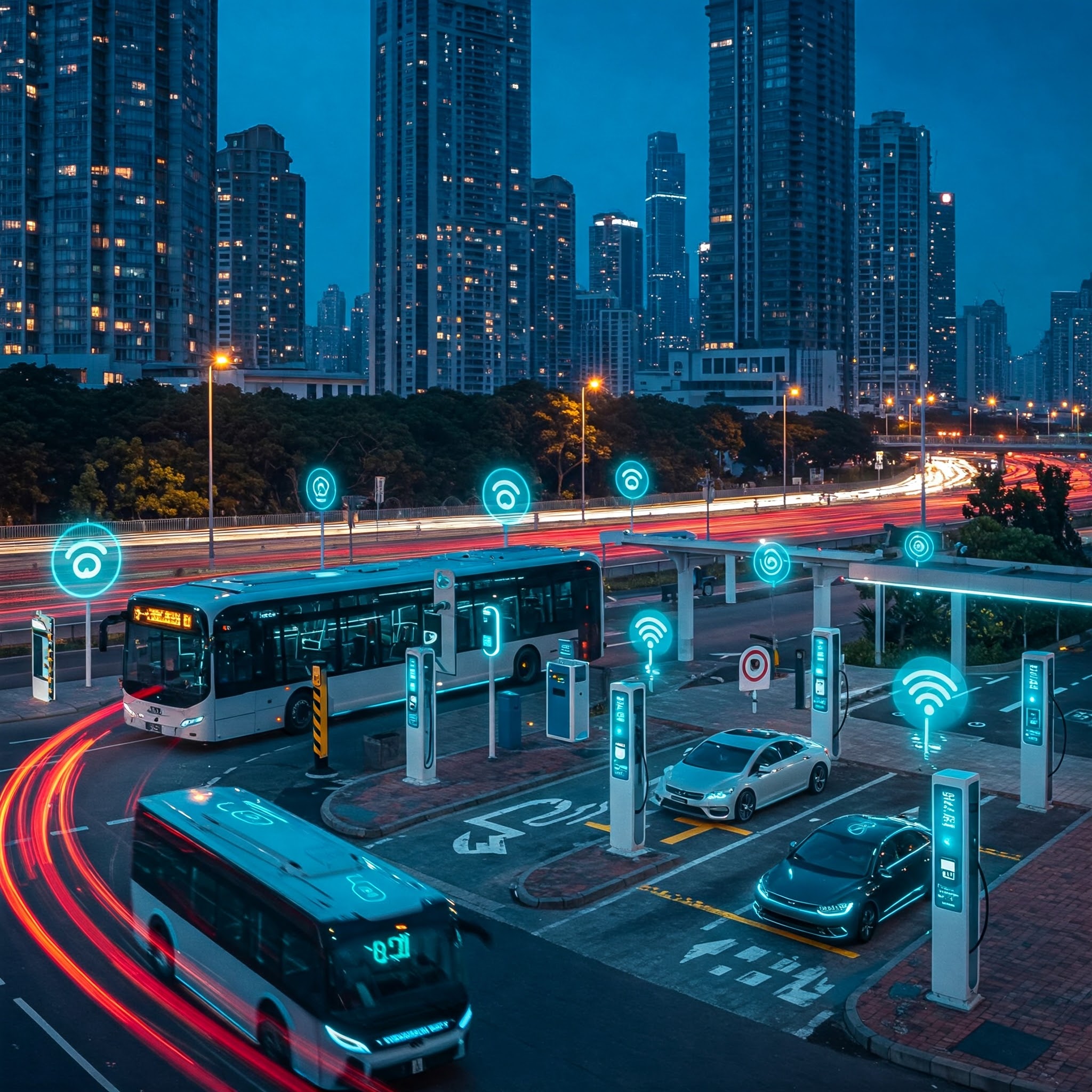 미래의 스마트 교통시스템(전기차 충전 인프라)
