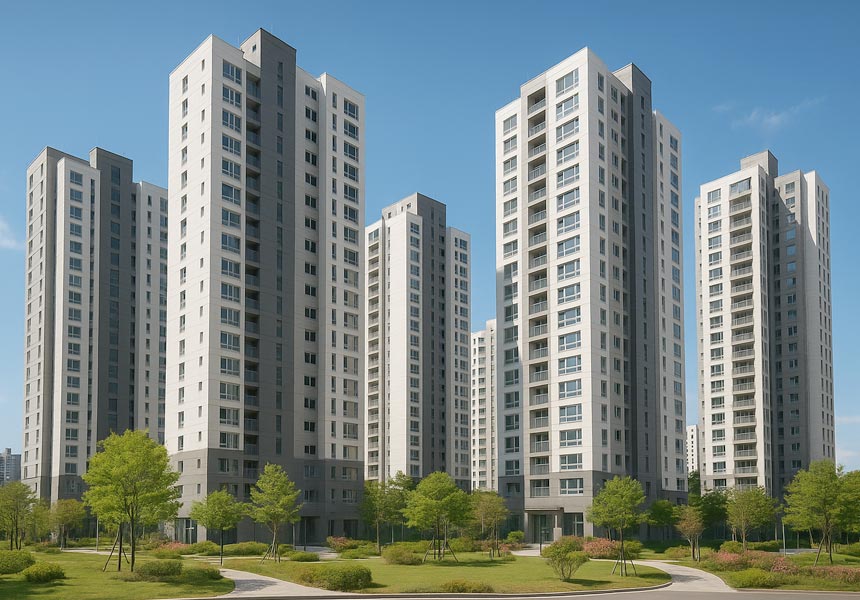 로또 청약 아파트 단지 전경, 시세차익 기대되는 신규 분양 단지