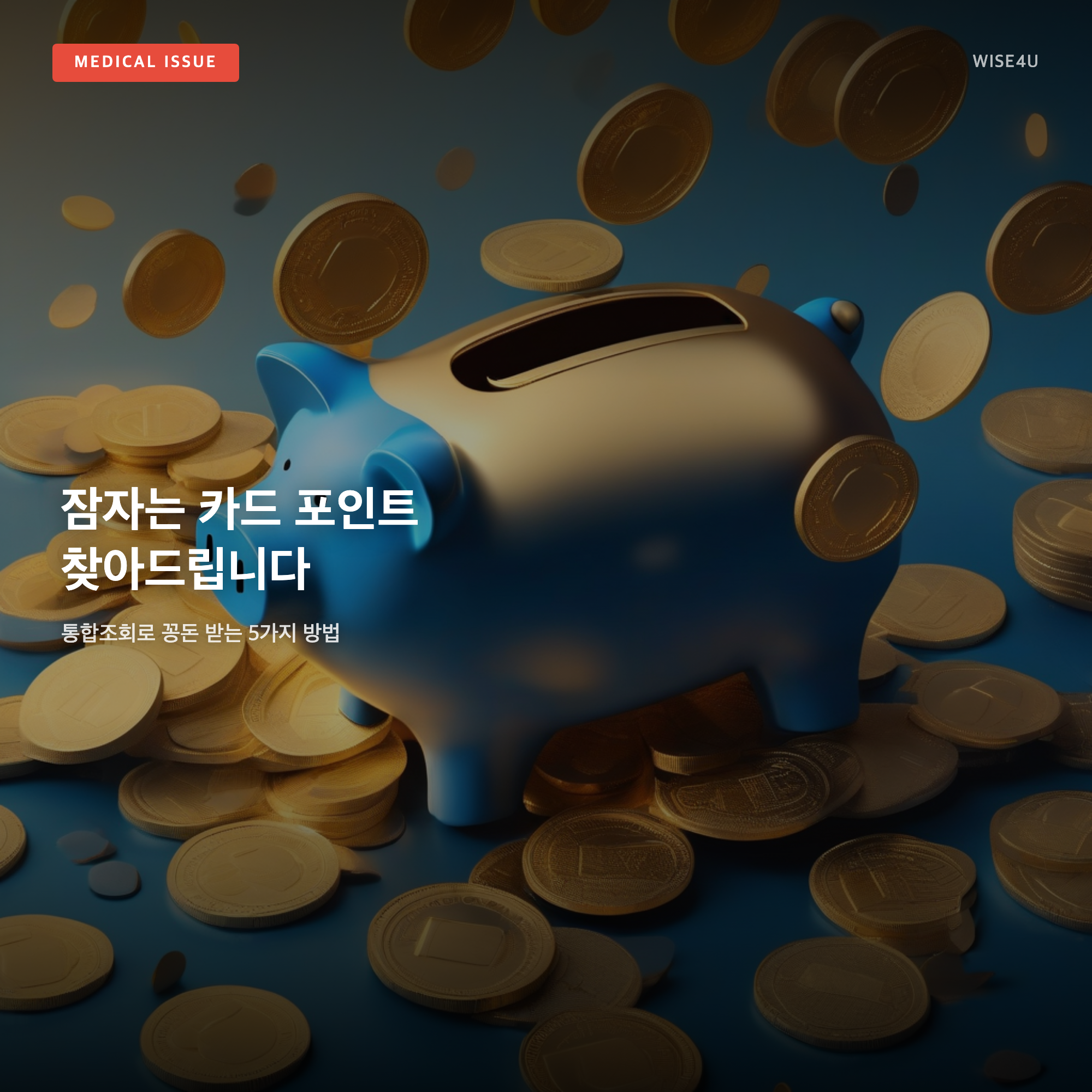 그림: 잠자는 카드 포인트 찾아드립니다 — 통합조회로 꽁돈 받는 5가지 방법