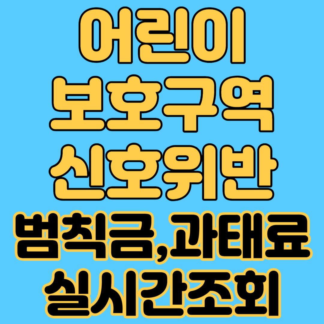 어린이보호구역 신호위반