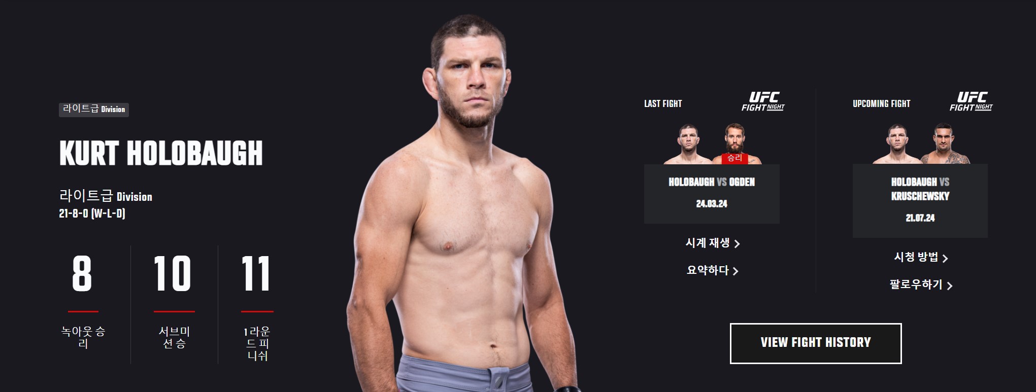 UFC 경기 일정 확인, 실시간 무료 중계 시청 방법