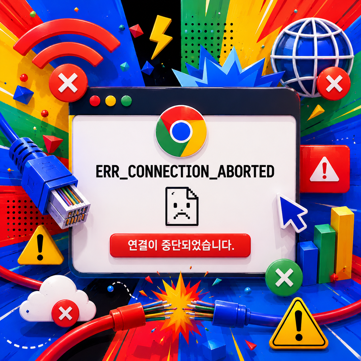 ERR_CONNECTION_ABORTED 해결방법 총정리 – 크롬·연결중단·ACK오류까지
