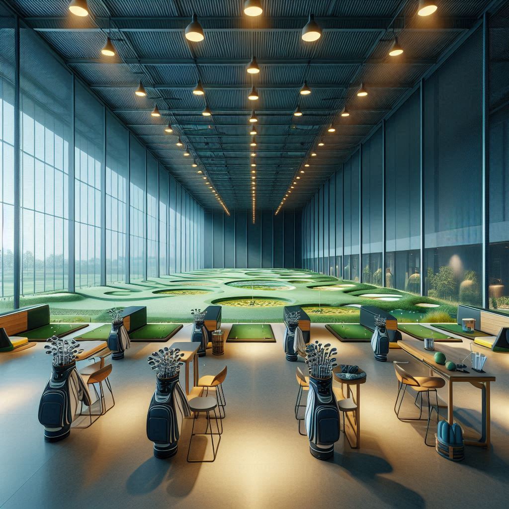 실내골프연습장 배경
