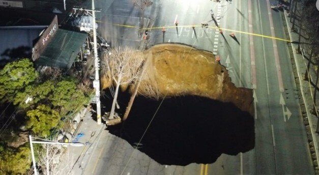 강동구 싱크홀 실종자, 애오개역 싱크홀, 싱크홀 오토바이 운전자, 명일동 싱크홀, 광명 싱크홀