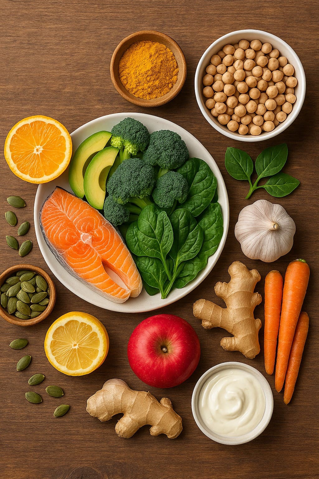 대상포진을 예방하기 위한 면역력에 좋은 식단 이미지